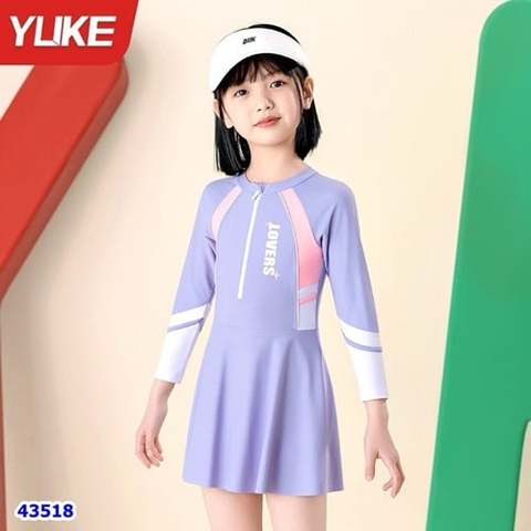 Váy liền bơi tím Lovers - size 140