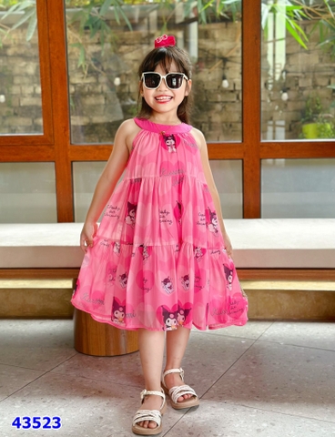 Đầm MiaKid Hồng Kuromi - size 12-18m