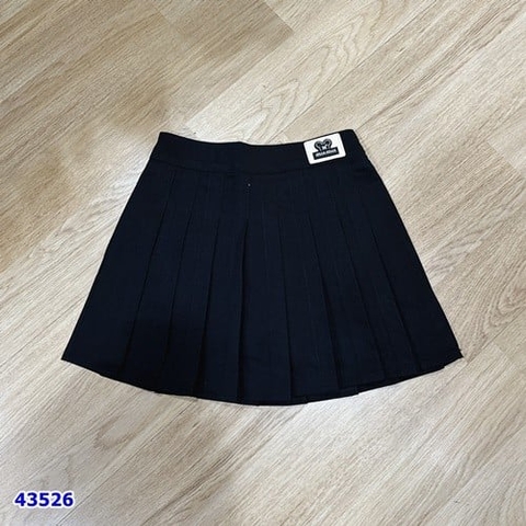 Chân váy xếp li đen Min Min Mickey - size 145