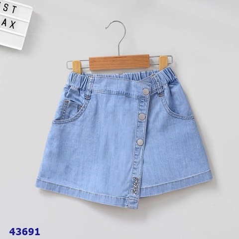 Quần váy Nexxi Kuromi xanh vừa 3 nút - size 5y