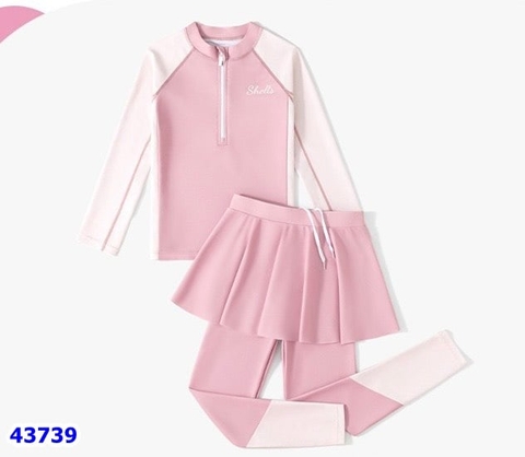 Bộ bơi Ylike hồng Shell