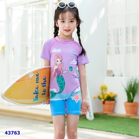 Bộ bơi tím tiên cá - size 130