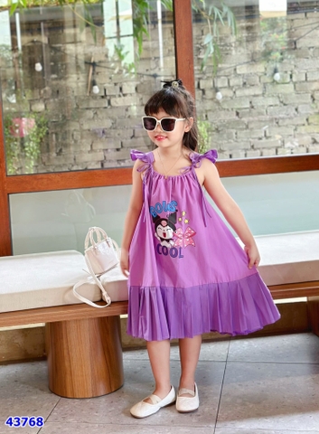 Đầm Miakid tím Kuromi cánh tiên - size 2-3y