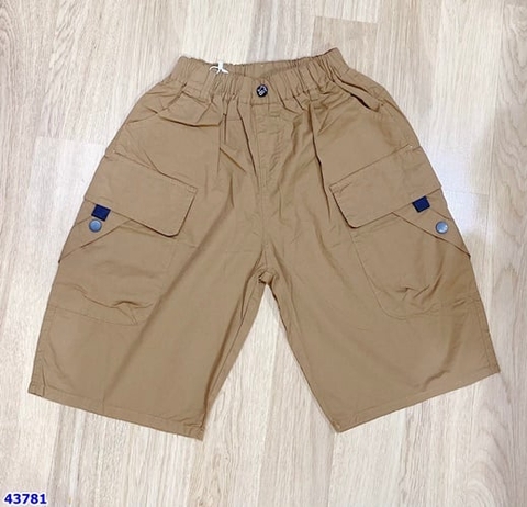 Quần short nâu XMG túi hộp - size 120