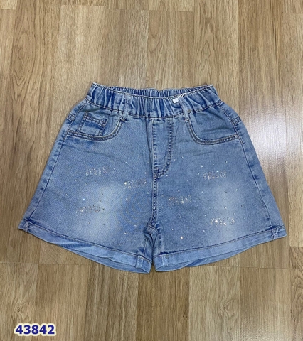 Quần short jean Miu đính đá - size 130(29)