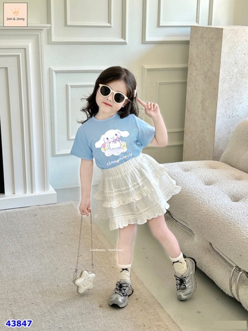 Set váy J&J xanh Cinnamoroll - size 2-3y
