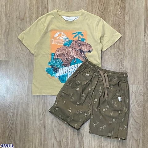 Bộ Hm vàng khủng long T-rex - size 3-4y