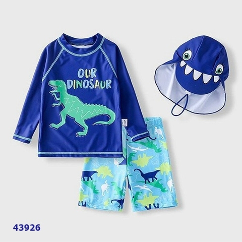 Bộ bơi xanh Dinosaus - size 130