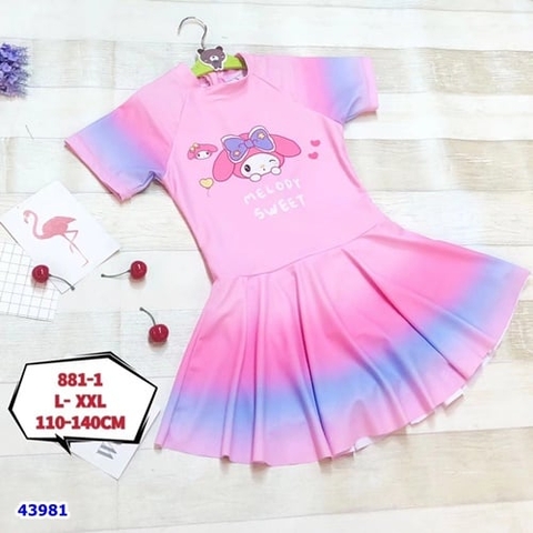 Váy bơi hồng Melody Sweet - size 110