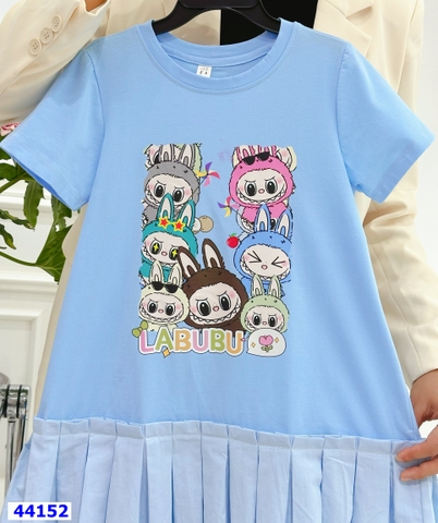 Đầm Miakid xanh Labubu