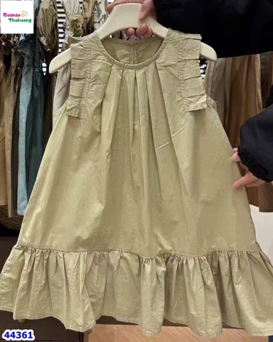 Đầm babydoll nâu vàng