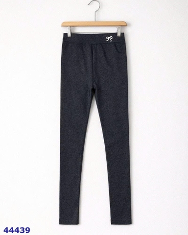 Legging xám thêu nơ