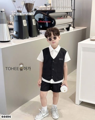 Set Gile ngắn ToHee đen - size 90