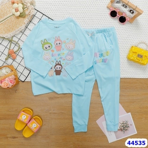 Bộ dài Disney xanh dương Labubu - size 4y