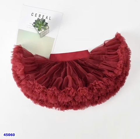 Chân váy tutu đỏ ren