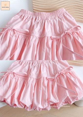 Chân váy bí J&J hồng