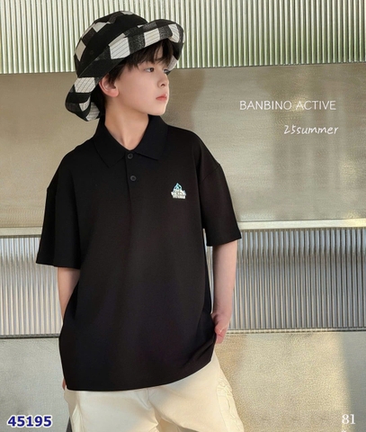 Áo Polo Banbino đen the woch