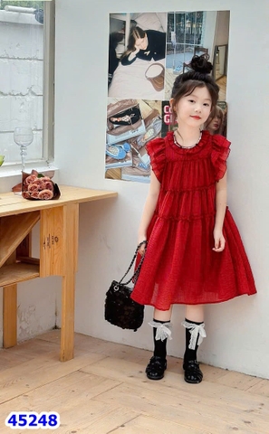 Đầm Sofia đỏ cánh tiên
