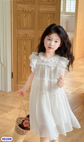 Đầm Sofia trắng cánh tiên