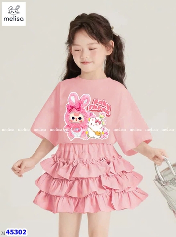 Set Melisa hồng BabyThree thỏ
