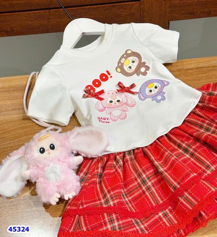 Set Miakid BB3 Boo váy caro
