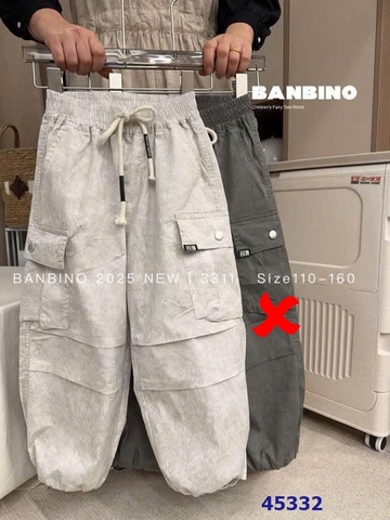 Quần kaki Bravo túi hộp xám loang