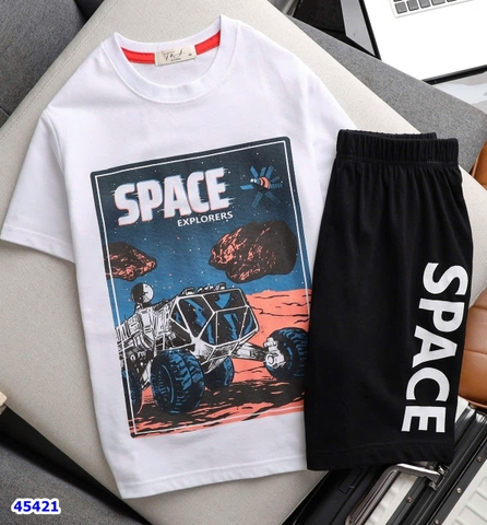 Bộ T&A trắng Space