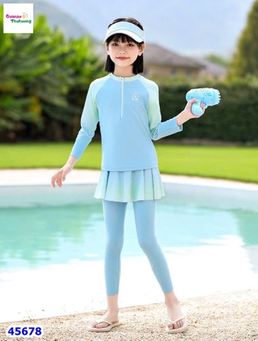 Bộ bơi Ylike xanh loang