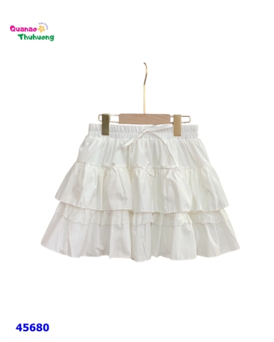 Chân váy tầng  nơ trắng