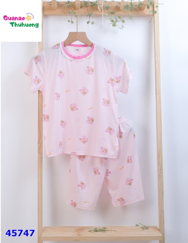 Bộ Tencel hồng thỏ cà rốt