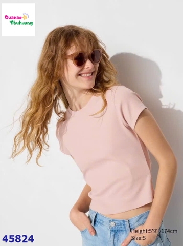 Áo thun Croptop hồng