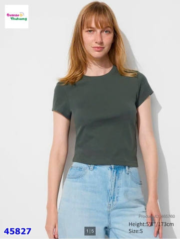Áo thun Croptop ghi