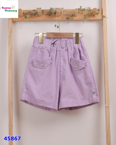 Quần short kaki tím