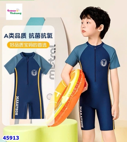 Bộ bơi liền Ylike xanh viền vàng