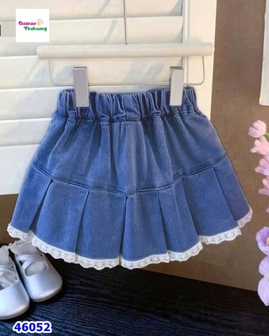 Chân váy Nexxi đính nơ xanh đậm