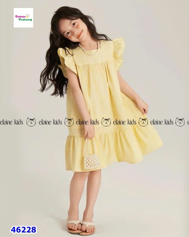 Đầm Elaine vàng tay cánh tiên
