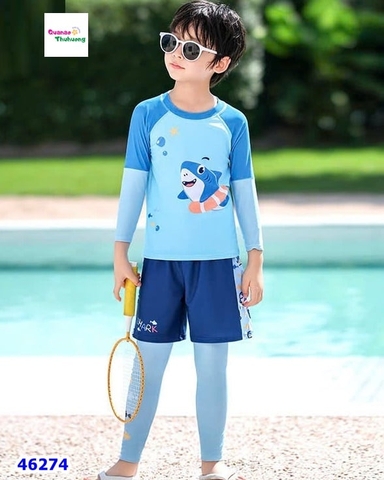 Set bơi  Ylike 3 món xanh cá mập