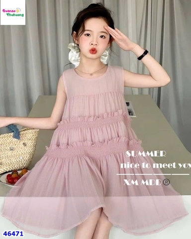 Đầm hồng xoè