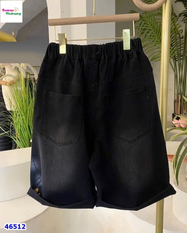 Quần short jean đen A