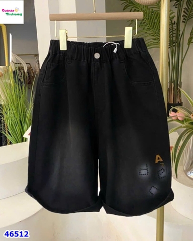 Quần short jean đen A