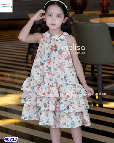 Đầm MLS yếm hoa