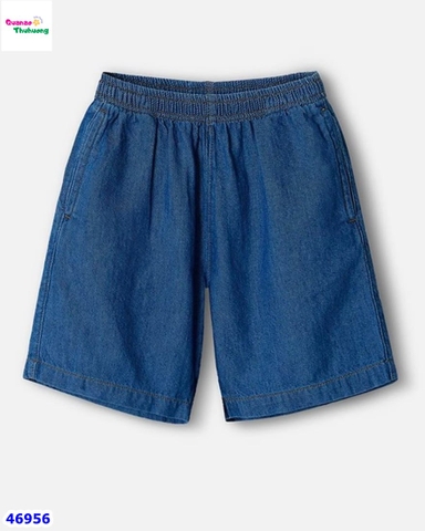 Quần short jean Uni xanh đậm