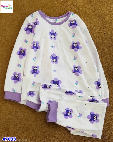 Bộ dài HuniKid trắng Kuromi