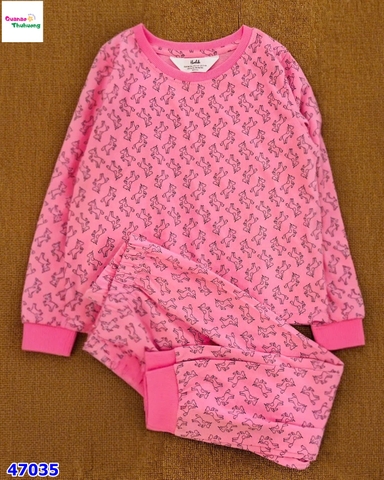 Bộ dài HuniKid ngựa hồng