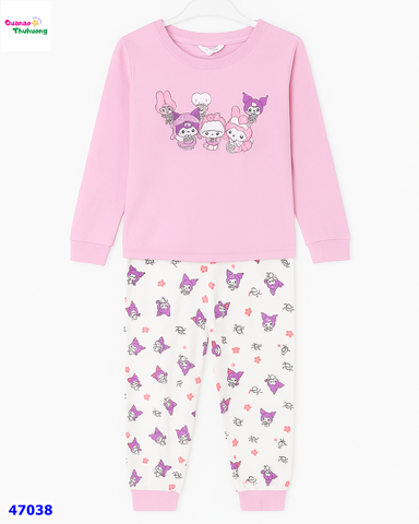 Bộ dài HuniKid tím Kuromi