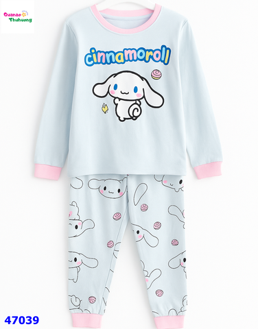 Bộ dài HuniKid xanh Cinnamoroll