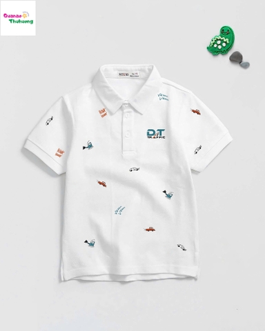 Áo Polo Nexxi trắng nhiều xe