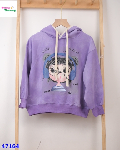Hoodie tím cô gái