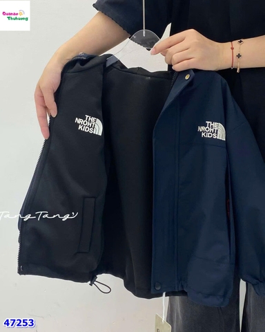Áo khoác dù 2 mặt xanh The NROUT Kids
