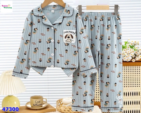 Pyjama Dog xanh